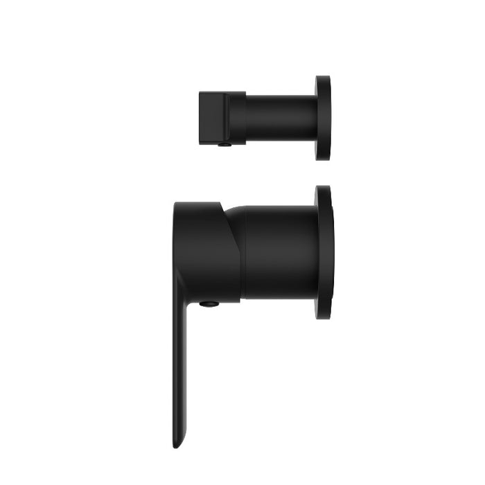 Nova Matte Black Wall Diverter