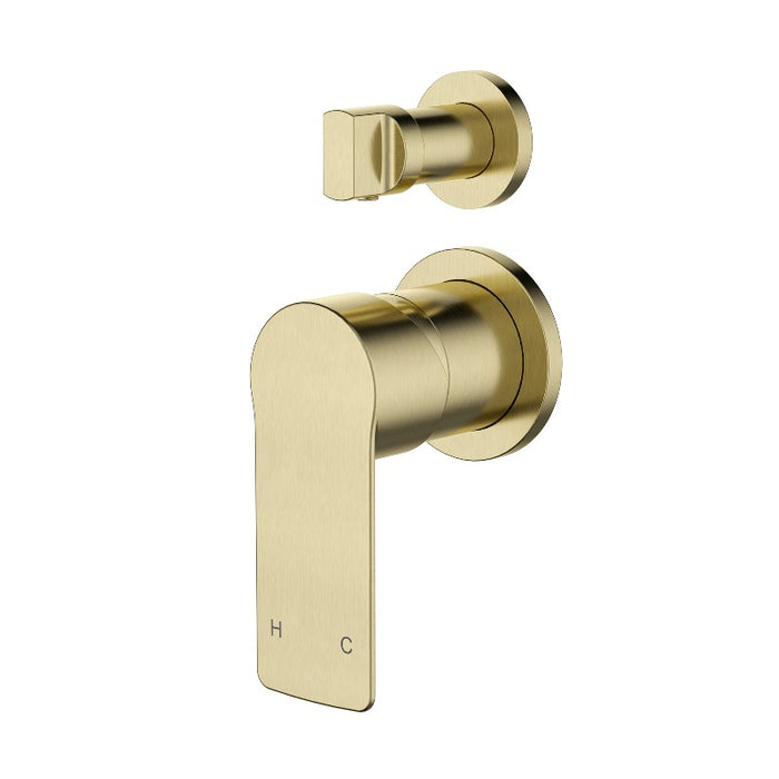 Nova Brushed Bronze Wall Diverter