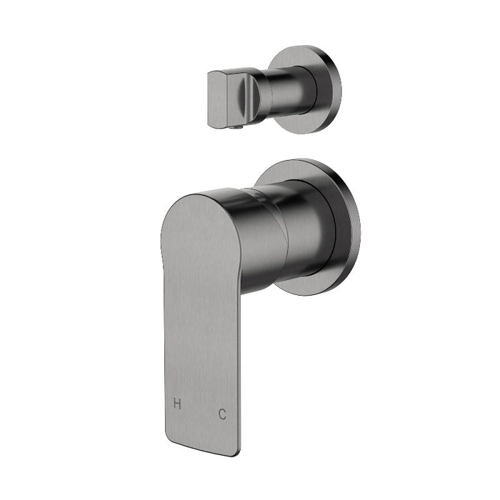 Nova Gun Metal Grey Wall Diverter