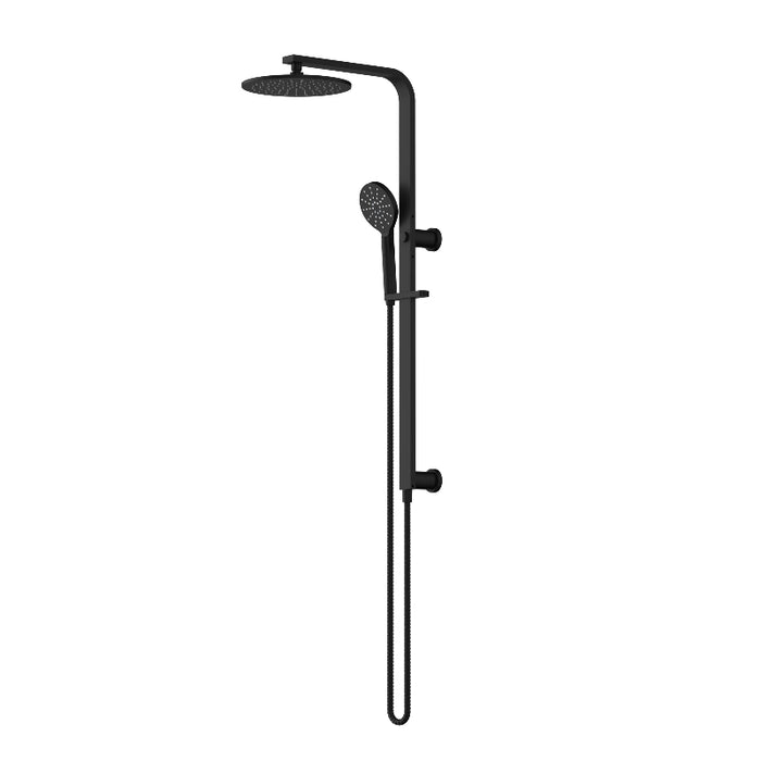 Nova Matte Black Multifunction Shower Rail