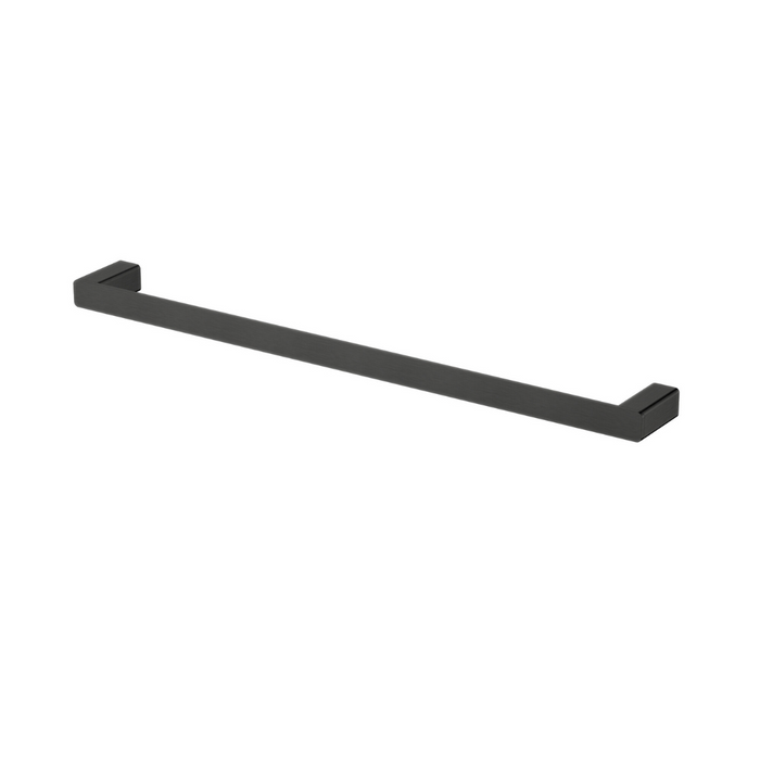 Nova 600mm Matte Black Single Towel Rail