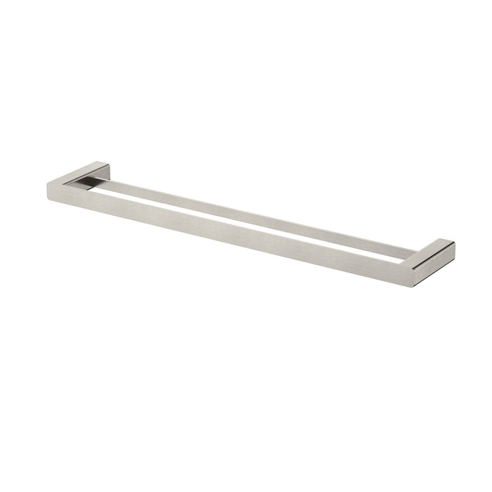 Nova Brushed Nickel 600mm Double Towel Rail