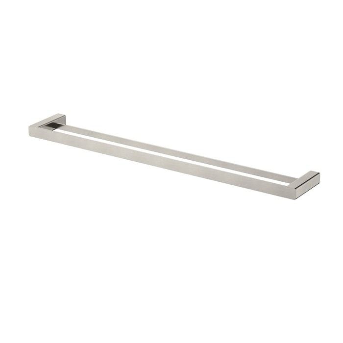 Nova Brushed Nickel 750mm Double Towel Rail