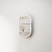 Pill Oval LED Matte White Shaving Cabinet - Acqua Bathrooms