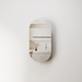 Pill Oval Matte White Shaving Cabinet - Acqua Bathrooms