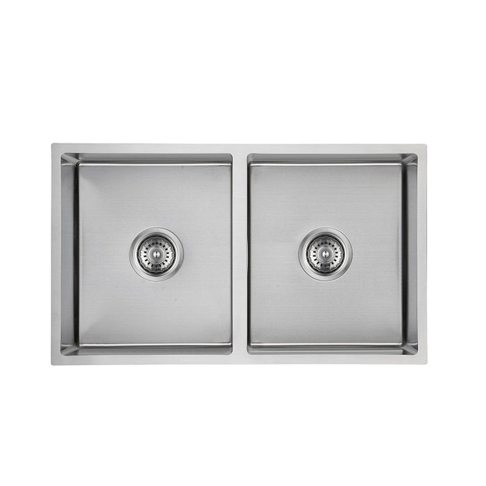 750 x 440 x 200mm Double Bowl Kitchen Sink - Acqua Bathrooms