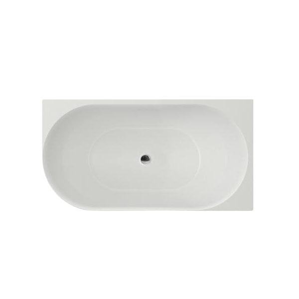 Polino 1400 Lucite Right Corner Fit Freestanding Bath Tub