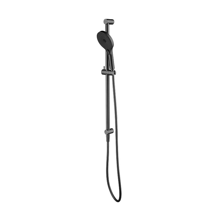 Mica Gun Metal Shower Rail