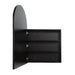 Arched Matte Black Square Shaving Cabinet By Indulge® - Acqua Bathrooms