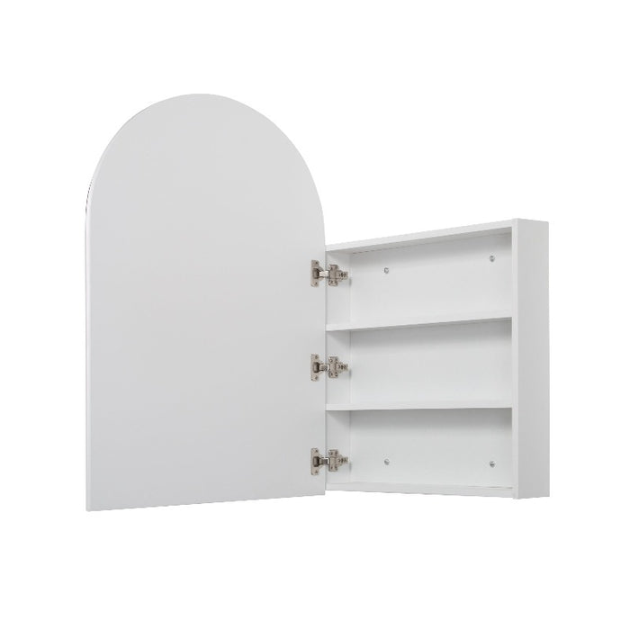 Arched Matte White Square Shaving Cabinet By Indulge® - Acqua Bathrooms