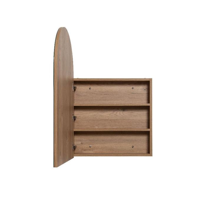 Arched Natural Oak Shaving Cabinet By Indulge®