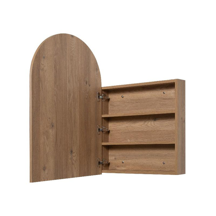 Arched Natural Oak Shaving Cabinet By Indulge®