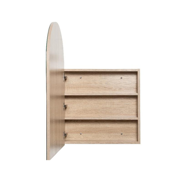 Arched White Oak Shaving Cabinet By Indulge®