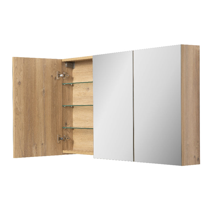 Avia 1200mm Natural Oak Shaving Cabinet By Indulge®