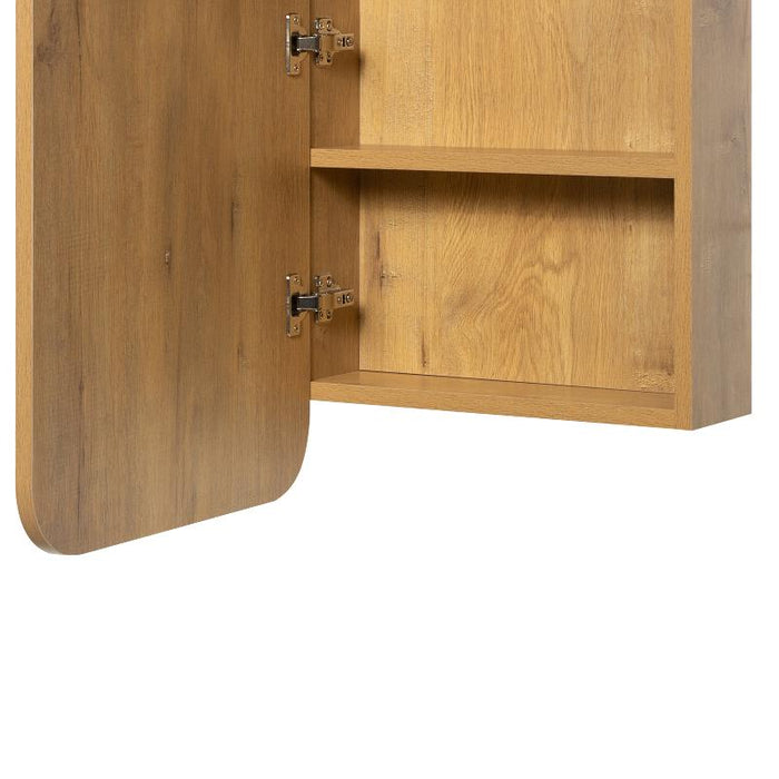 Curva Fine Oak Square Shaving Cabinet By Indulge®