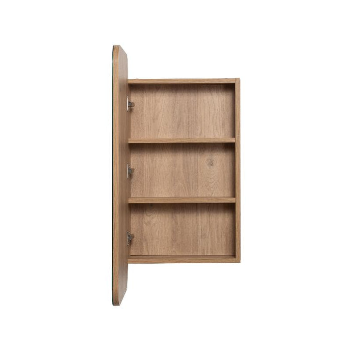 Curva Natural Oak Square Shaving Cabinet By Indulge®