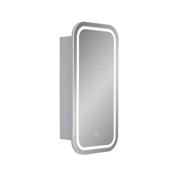 Curva Soft Square LED Matte White Shaving Cabinet - Indulge