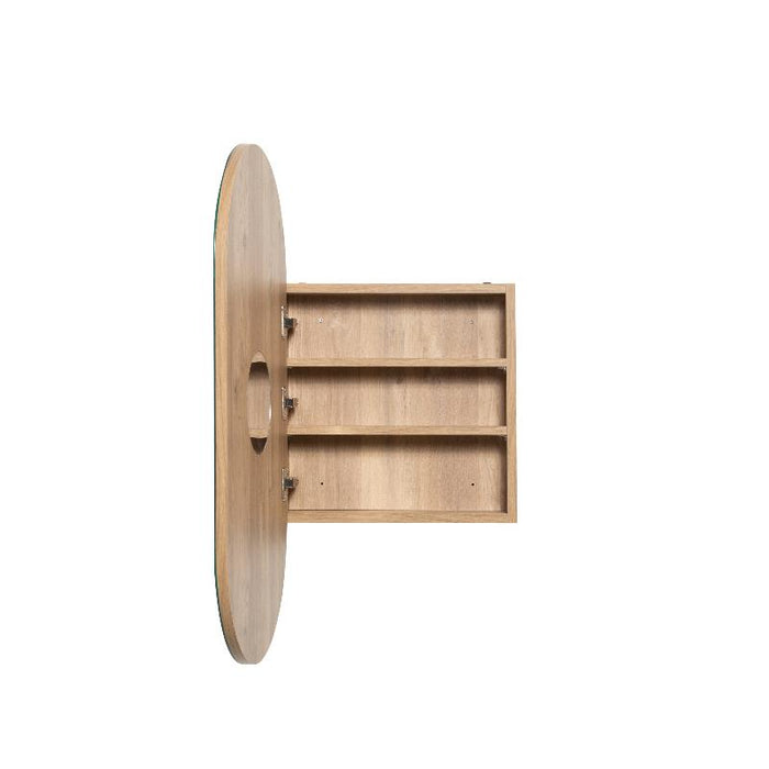 Pill Oval Natural Oak Shaving Cabinet By Indulge®