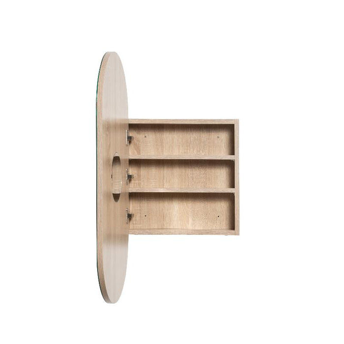 Pill Oval White Oak Shaving Cabinet By Indulge®