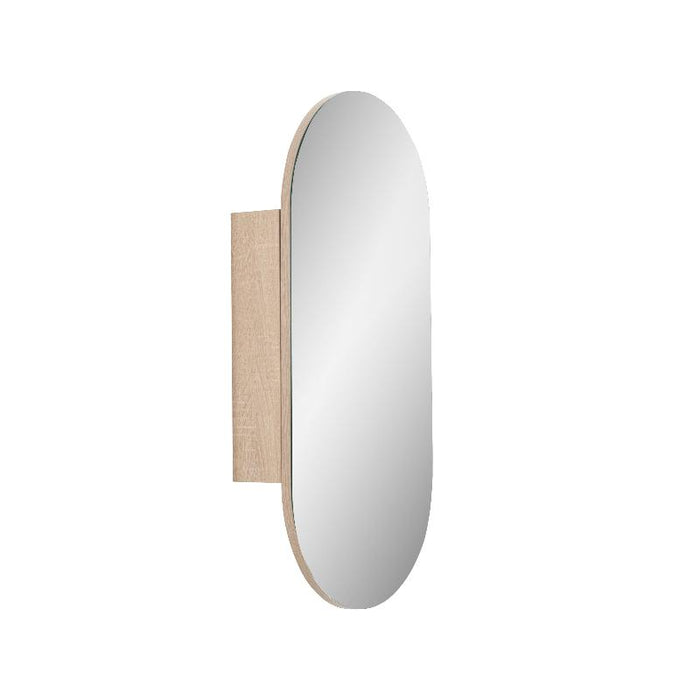 Pill Oval White Oak Shaving Cabinet By Indulge®