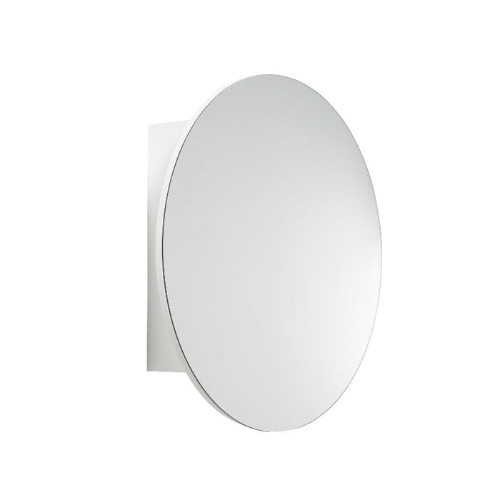 Round Matte Whte 750mm Shaving Cabinet By Indulge® - Acqua Bathrooms