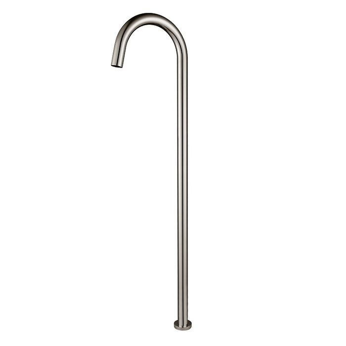 Star Mini Brushed Nickel Round Freestanding Bath Spout