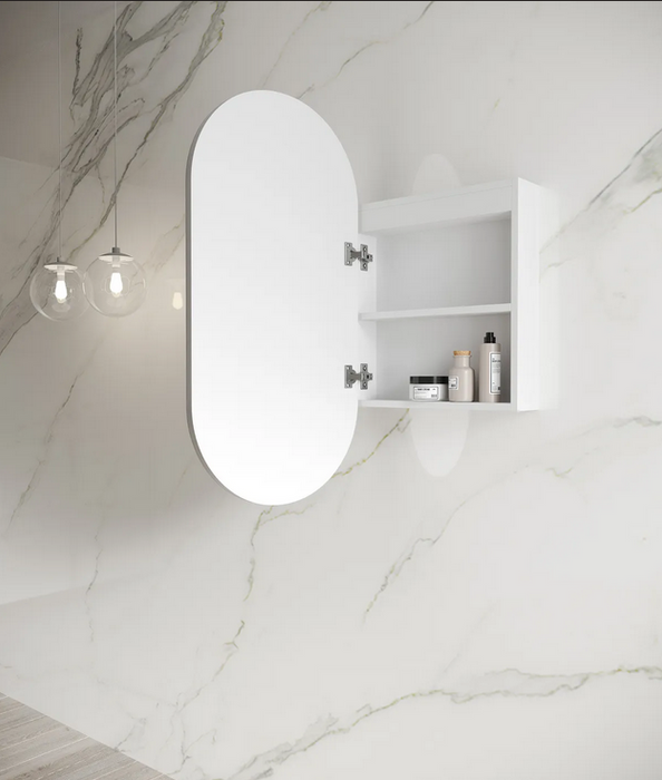 Otti | Oval LED Shaving Cabinet - Acqua Bathrooms