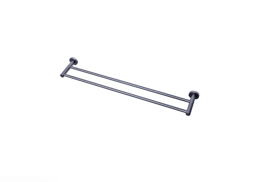 Mirage Gun Metal Grey 750 mm Double Towel Rail - Acqua Bathrooms