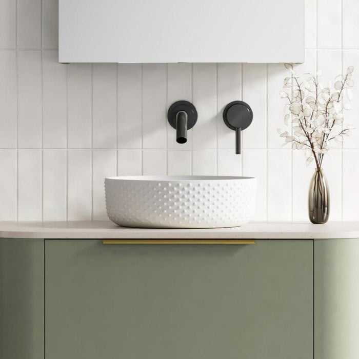 Timberline | Allure Dimple Gloss White Above Counter Basin