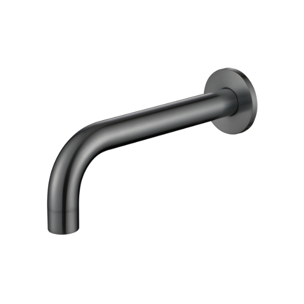 Star Mini Round Gun Metal Bath Spout