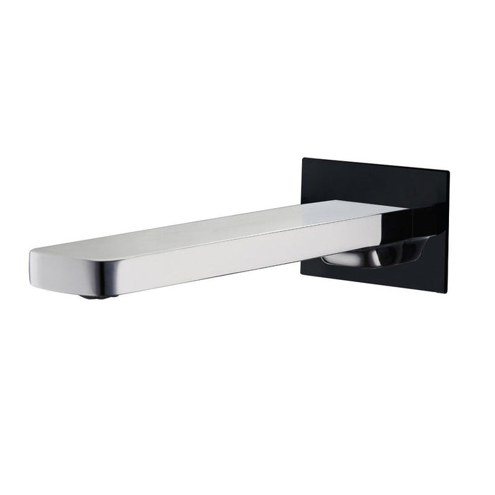 Zenon Chrome/Matte Black Bath Spout