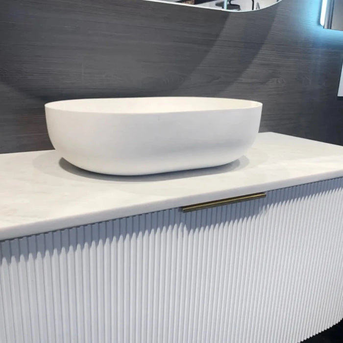 Otti Portofino Solid Surface Stone Oval Basin