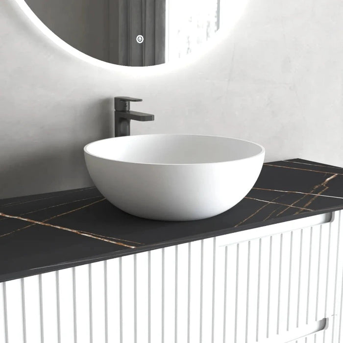 Otti London Solid Surface Stone Round Basin