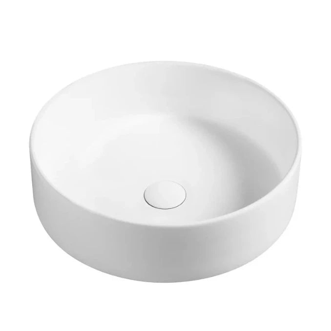 Radius 355mm Matte White Above Counter Basin