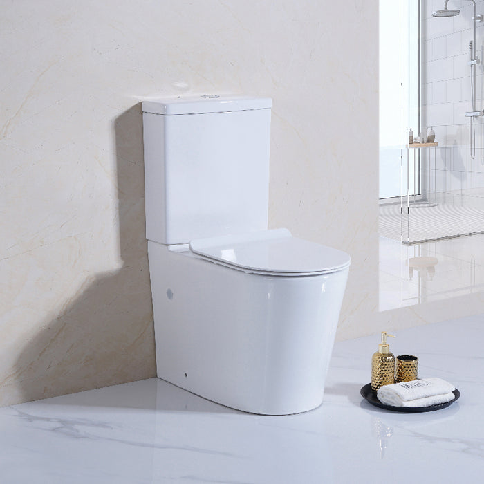 Livis Rimless Back to Wall Toilet Suite - Acqua Bathrooms