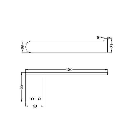 Nero | Bianca Brushed Nickel Toilet Roll Holder - Acqua Bathrooms