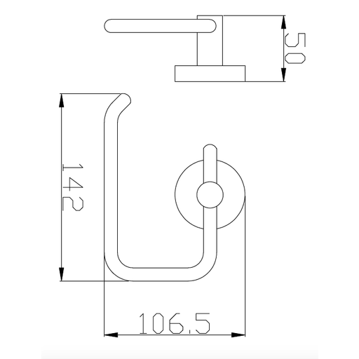 Novara Toilet Paper Holder - Acqua Bathrooms