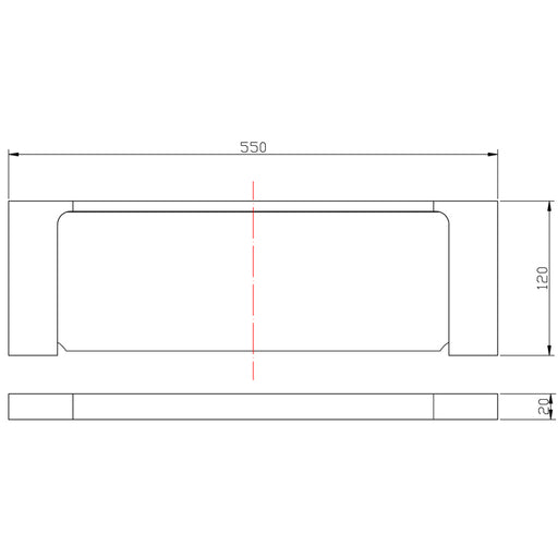 Eden Cosmetic Metal Shelf - Acqua Bathrooms