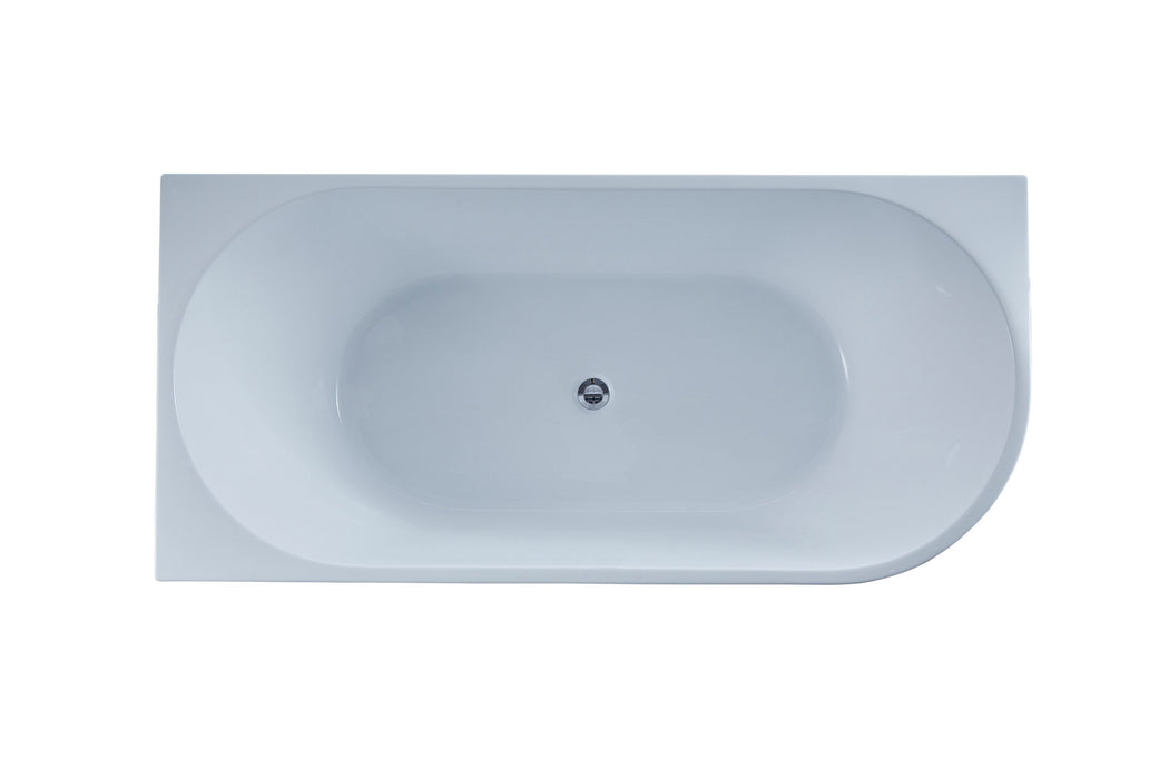 Dimitri 1500 Left Corner Fit Freestanding Bath Tub - Acqua Bathrooms