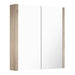 Qubist 750 White Oak Shaving Cabinet - Acqua Bathrooms