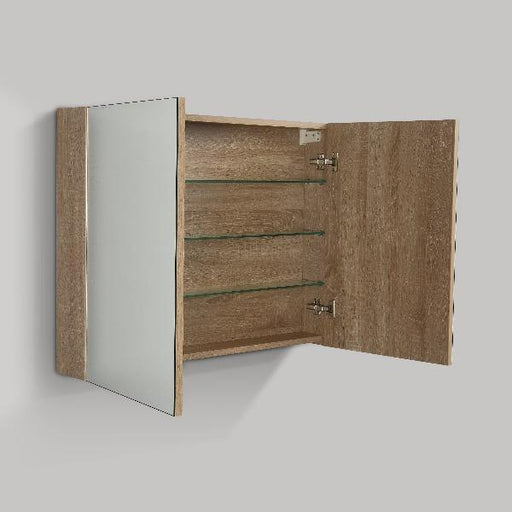 Avia 900 White Oak Timber Shaving Cabinet By indulge® - Acqua Bathrooms