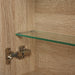 1200 mm White Oak Timber Shaving Cabinet - Acqua Bathrooms