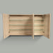 1200 mm White Oak Timber Shaving Cabinet - Acqua Bathrooms