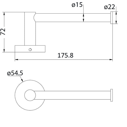 Cesena Brushed Nickel Toilet Roll Holder - Acqua Bathrooms