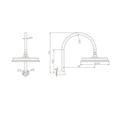 Montpellier Shower Combination Set - Acqua Bathrooms