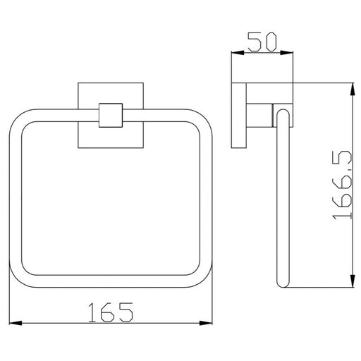 Messina Towel Ring - Acqua Bathrooms