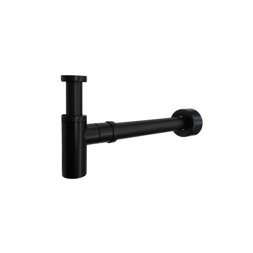 Star Mini 40mm Matte Black Round Bottle Trap Waste - Acqua Bathrooms