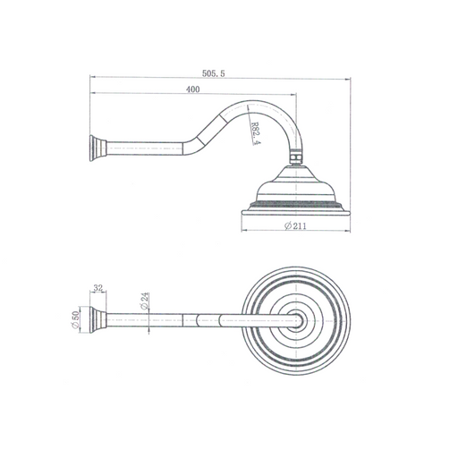 Bordeaux Traditional Shower Set - Acqua Bathrooms