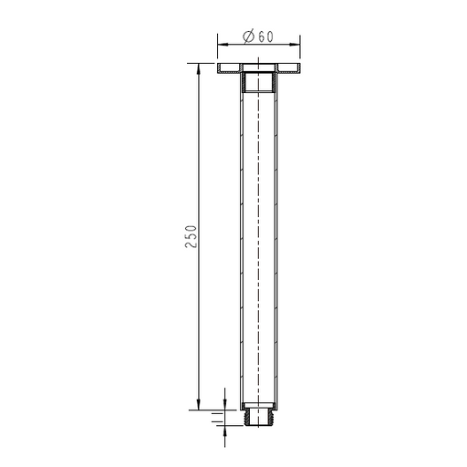 Benalla Star Round Brushed Nickel Shower Arm - Acqua Bathrooms