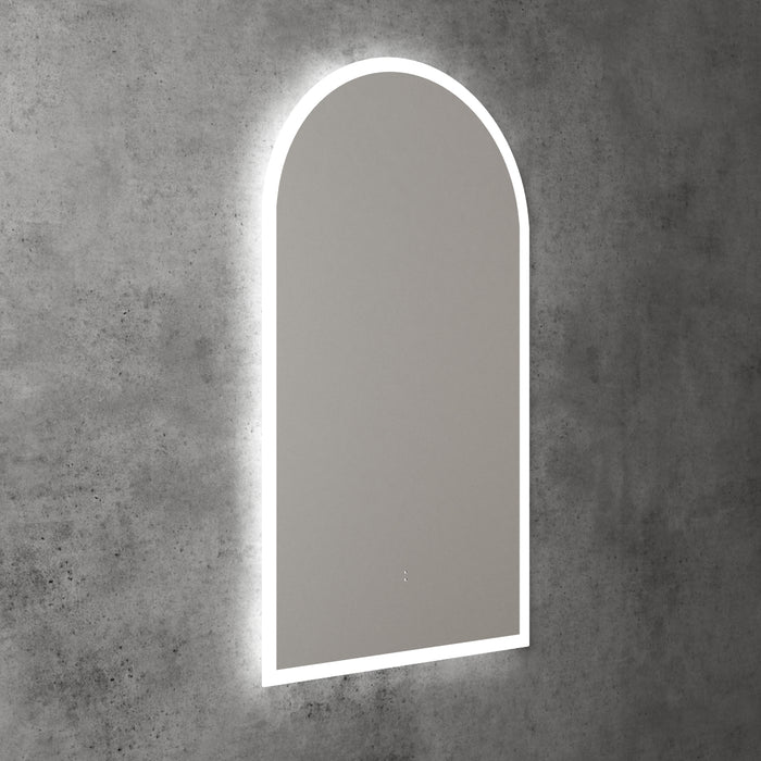 Aulic | Canterbury Arched LED Mirror - Three Dimmable Colours - Acqua Bathrooms